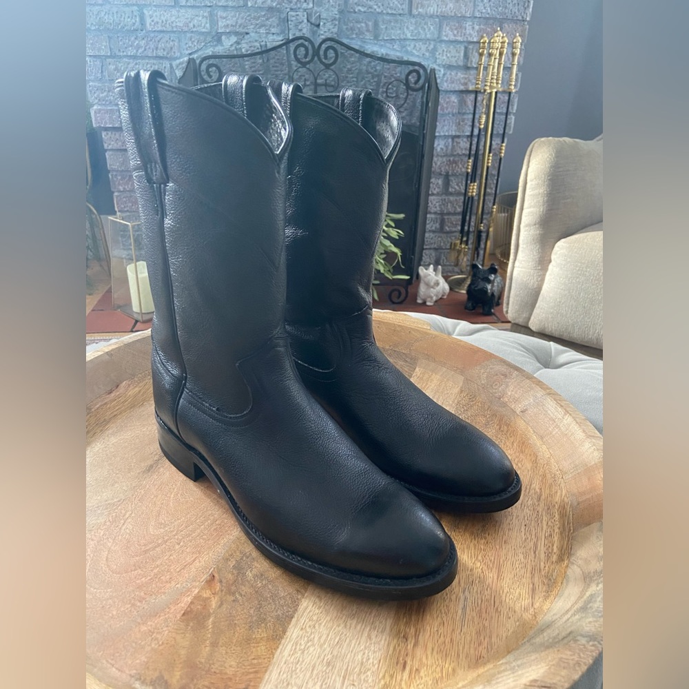 Mens Dan Post Leather Western Boot - Size 8